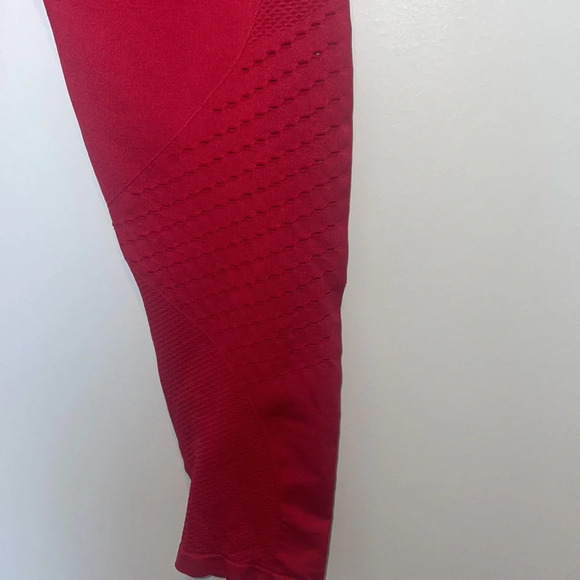 Red Fabletics Leggings - Picture 3 of 4